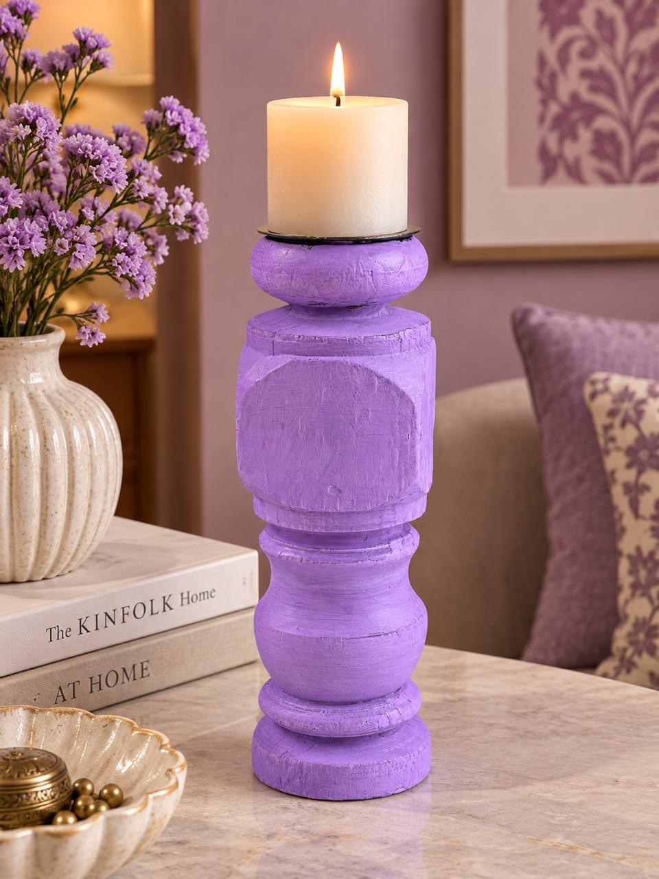 Old Coloured Candle Stand