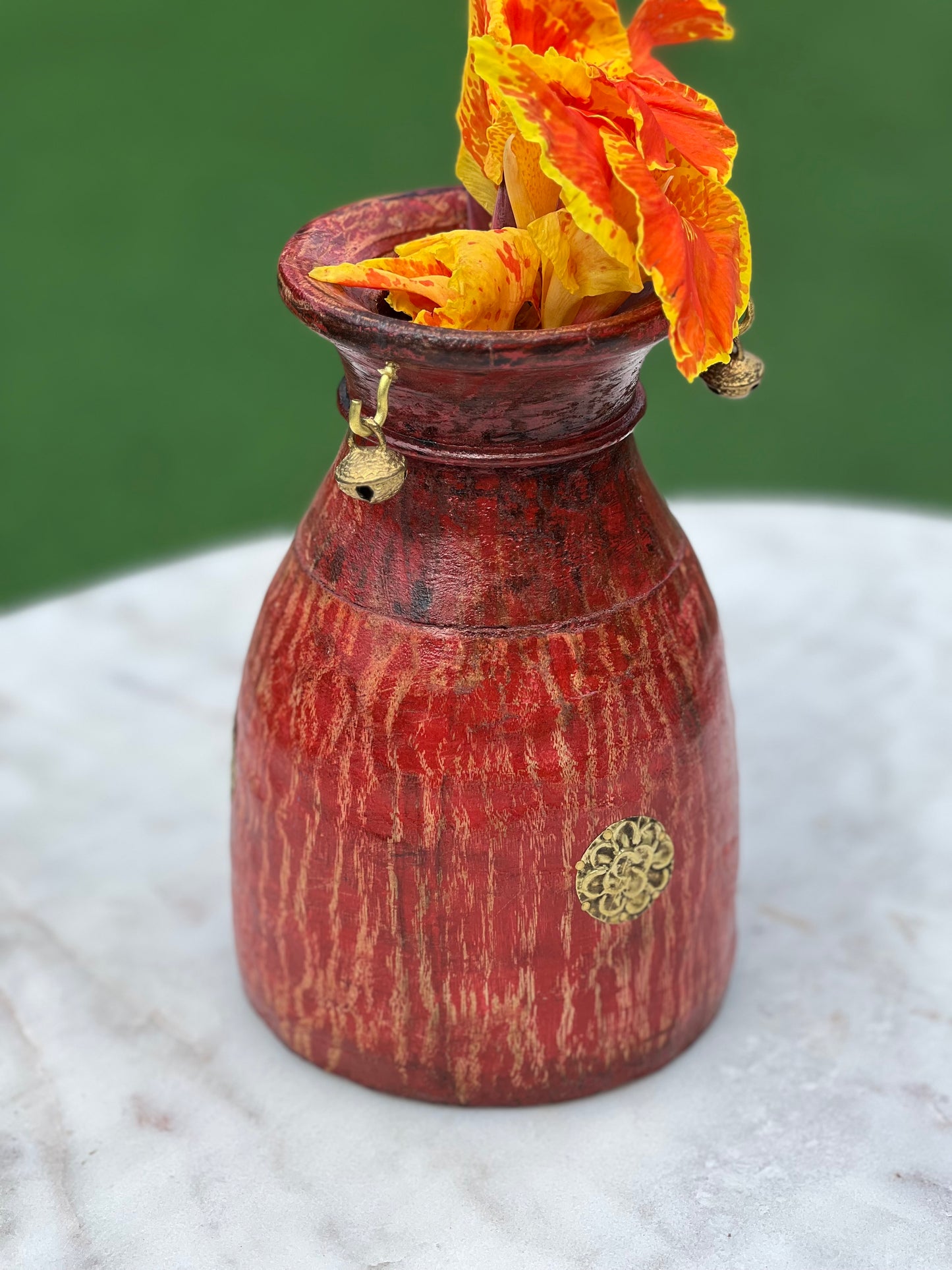 Wood Decorative Colour Pot