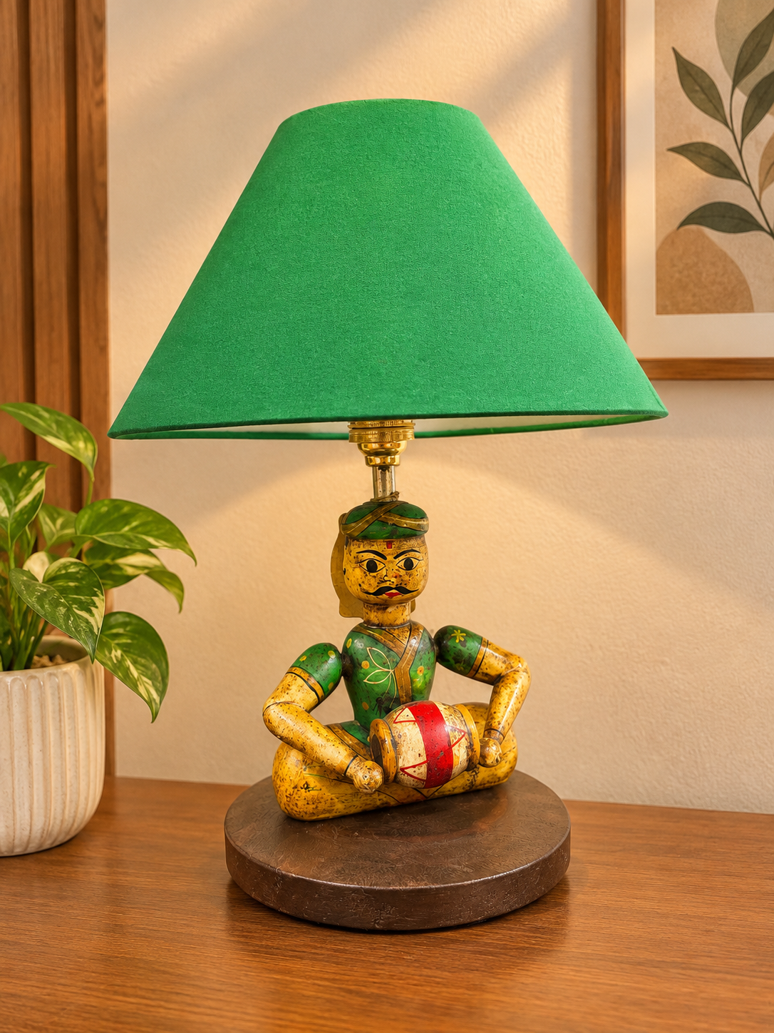 Wooden Muscian Lamp ￼