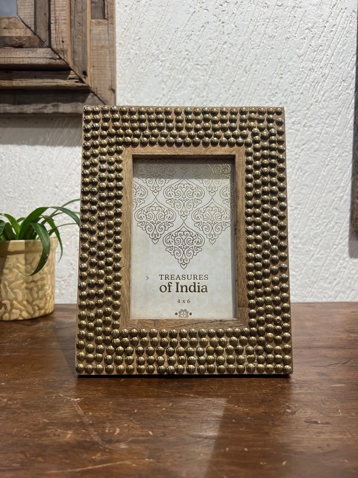 Golden  Beads Photo Frame