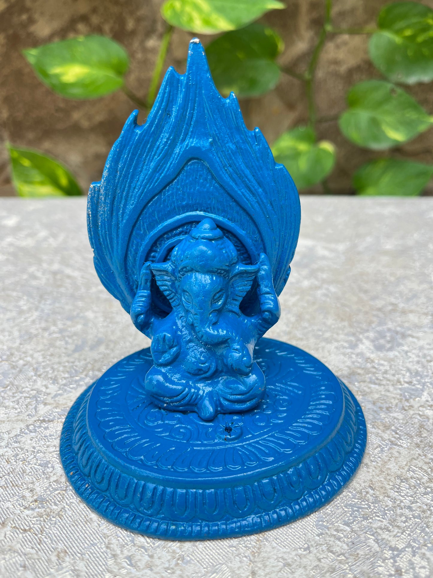 Metal Blue Unique Ganesha