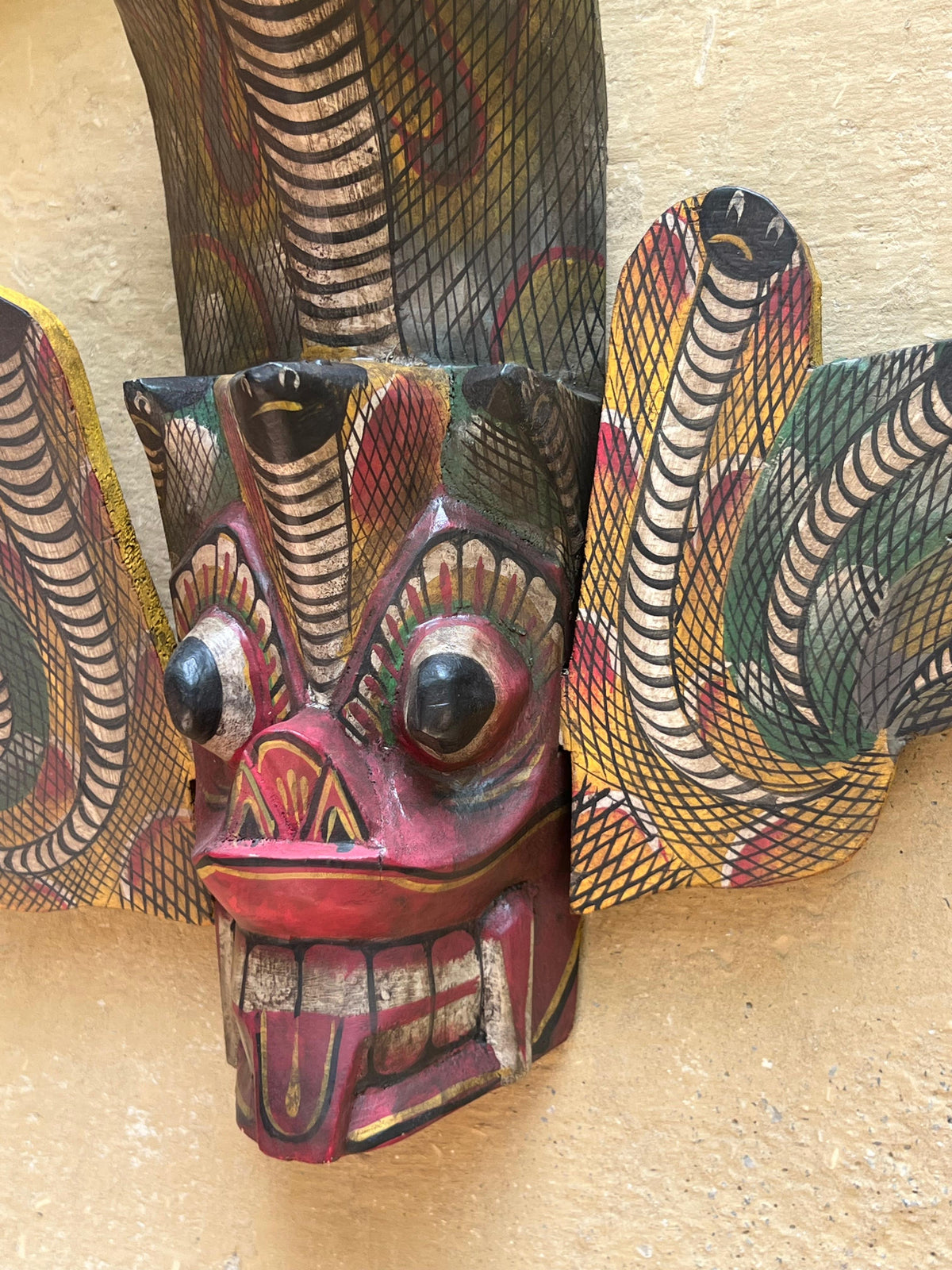 Wood Snake Mask