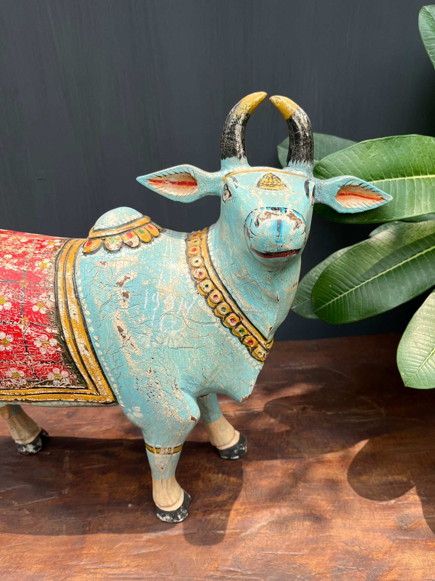 Wood Painted cow