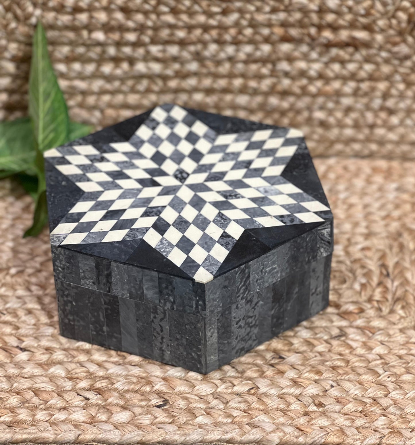 Star Design Bone Box