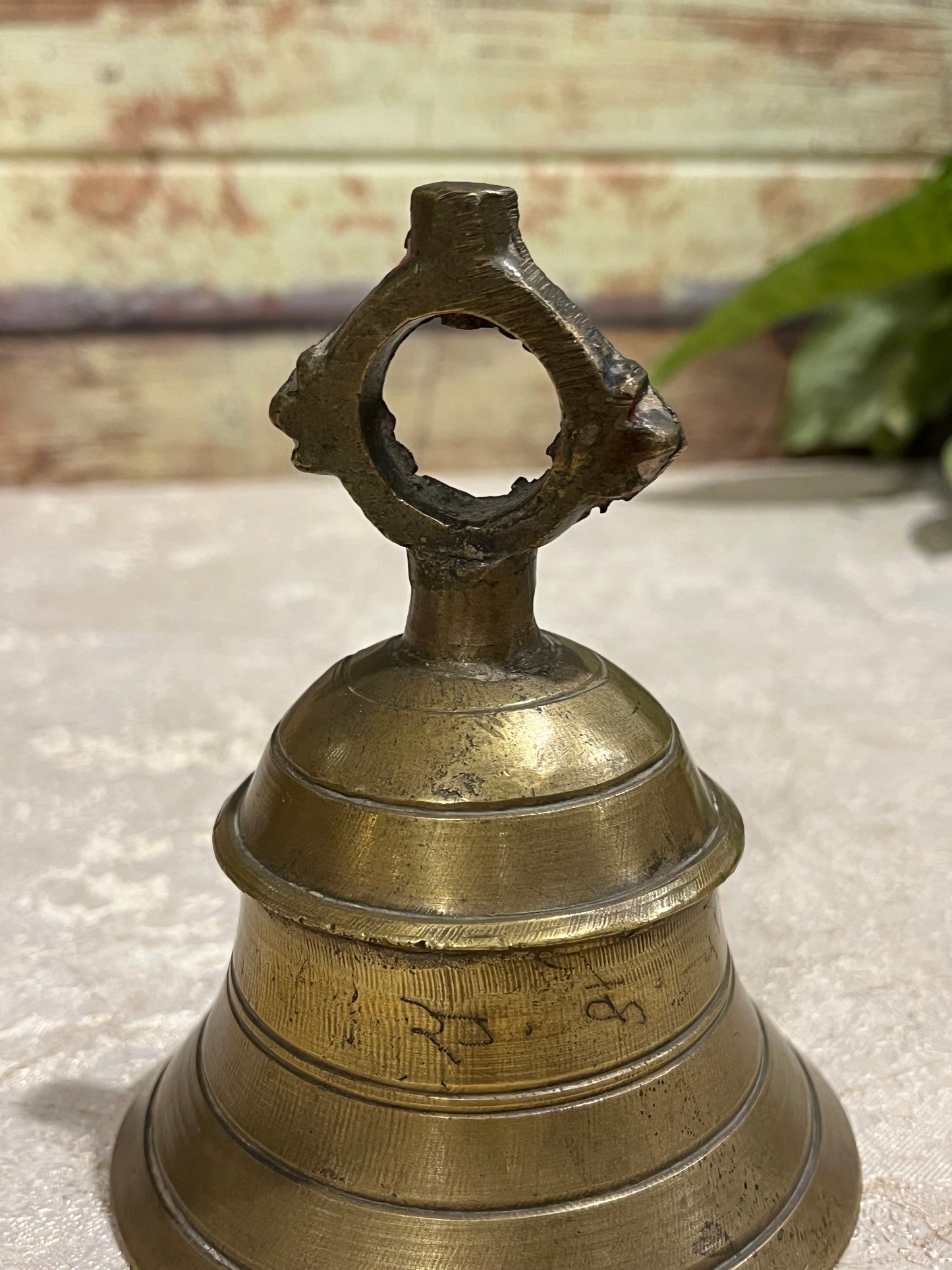 Old Divine Temple Brass Bell