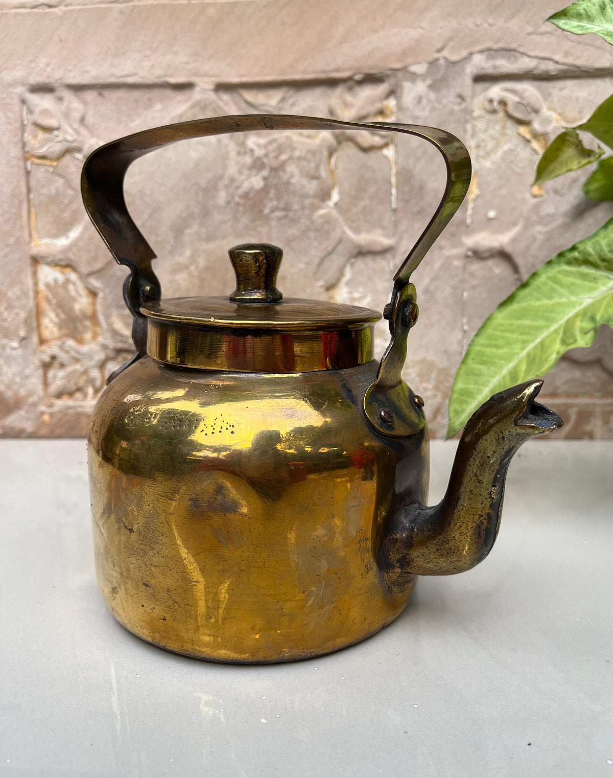 Vintage Brass Tea kettle ￼