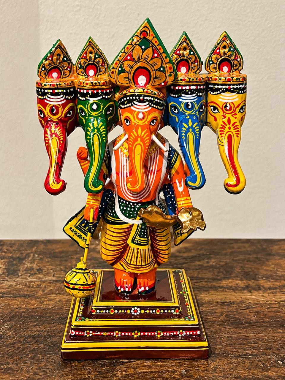 Painted Ganesha Panchmukhi