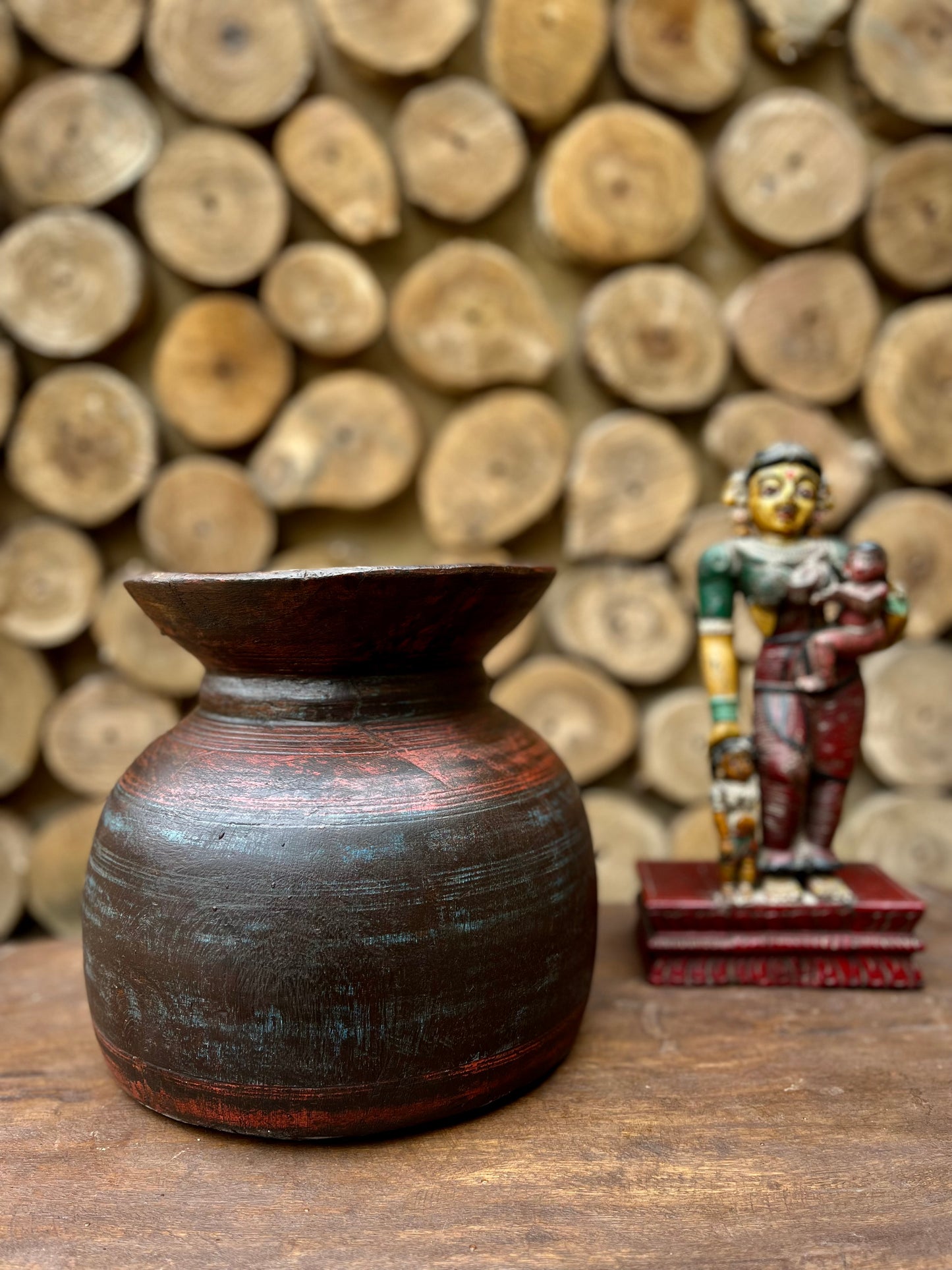 Old Wood Rustic Flower pot