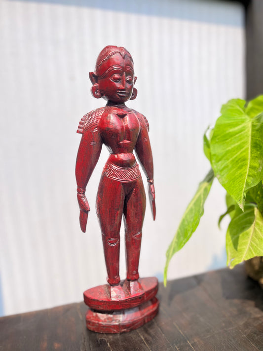 Old Wood Colour Marapachi  Figure