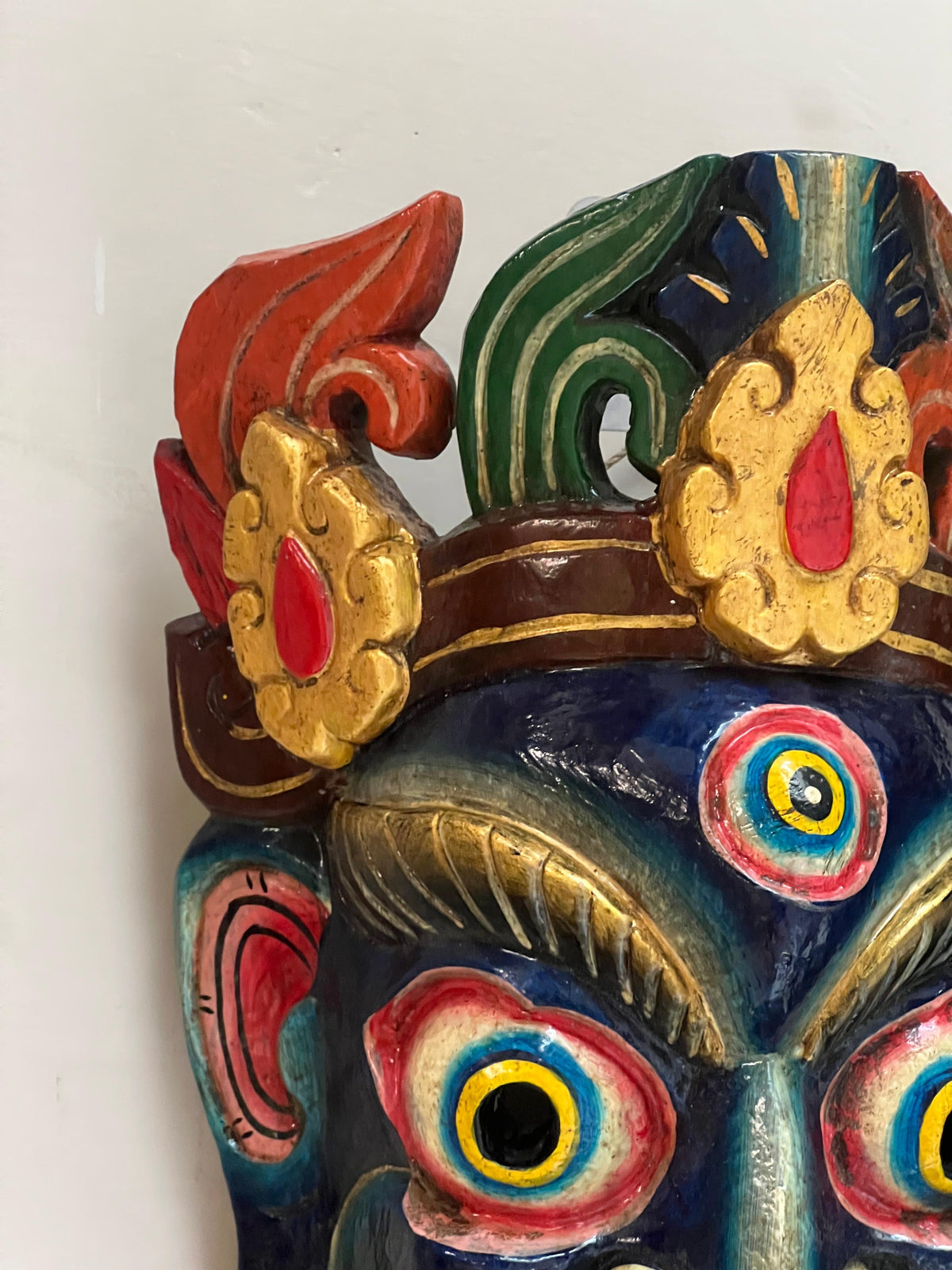 Wooden Maa Kali Mask ￼