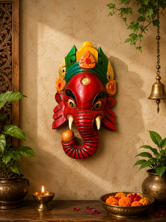 Wooden ganesha