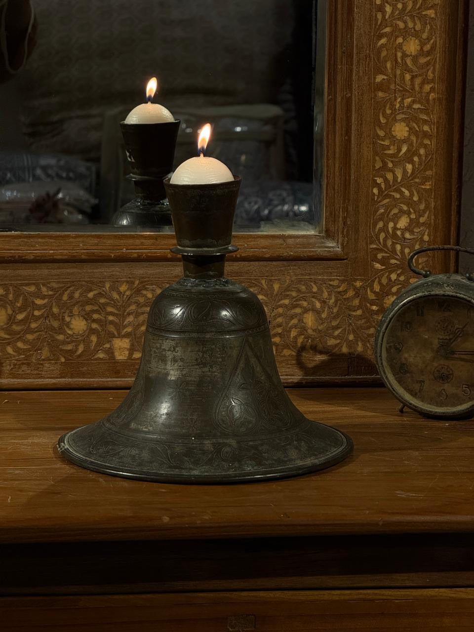 Bronze Hukka Shape Pot