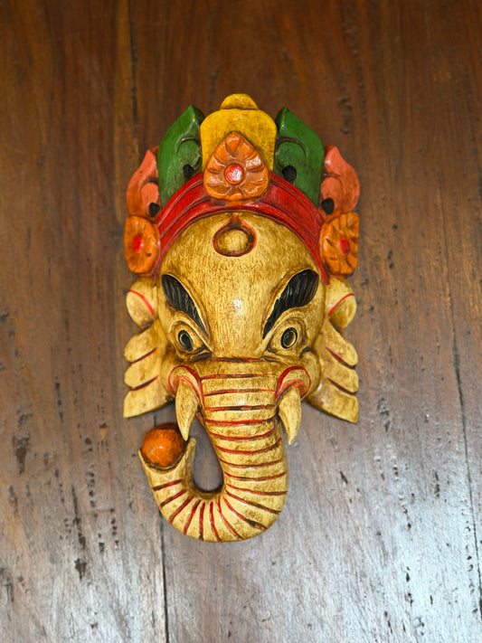 Wooden Ganesha Mask
