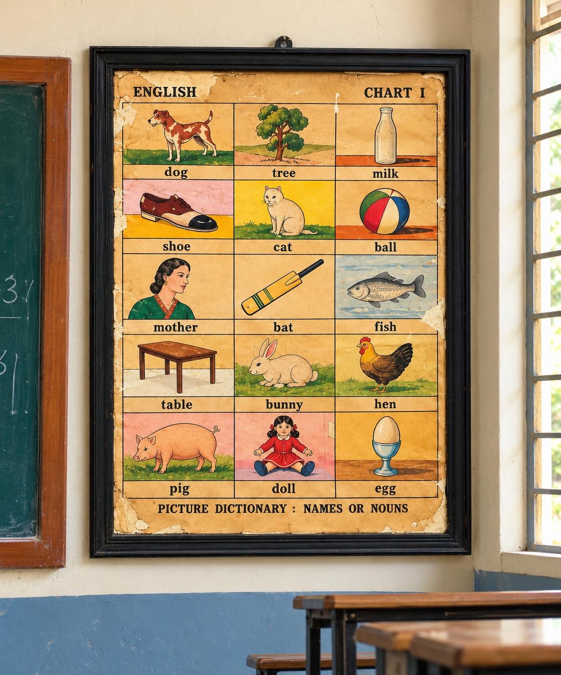 Vintage Alphabet Calendar