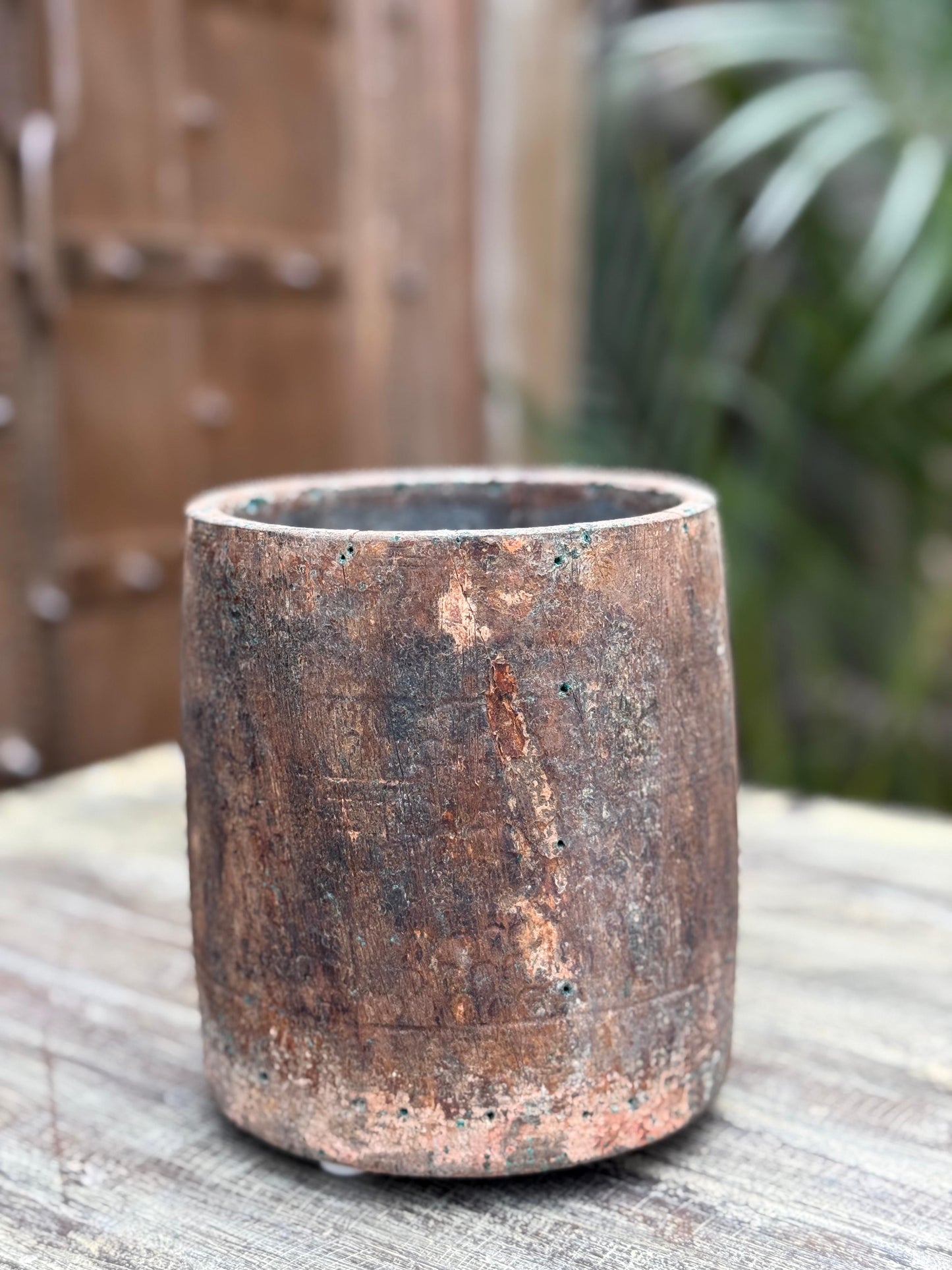 Wood Flower Pot