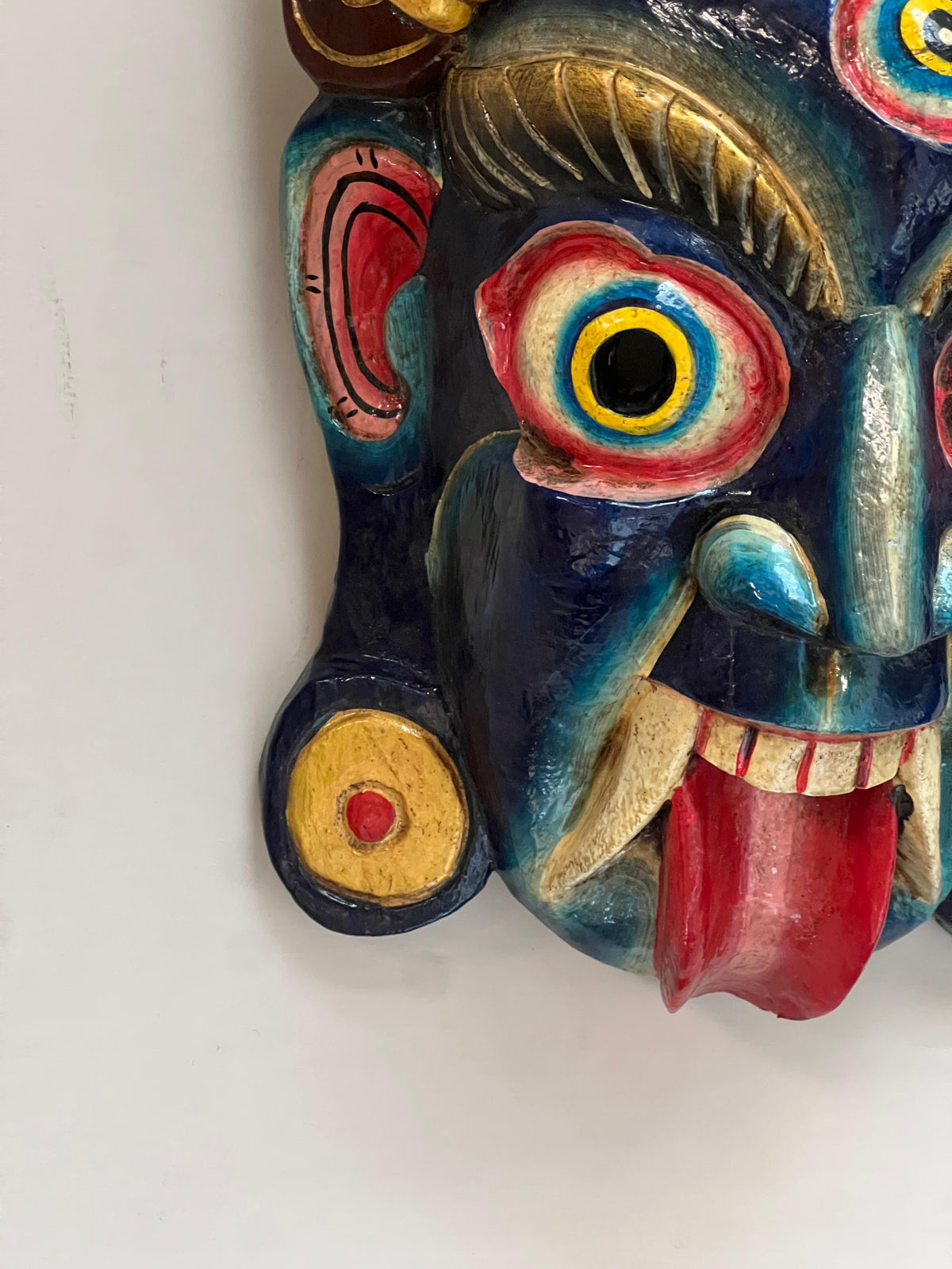 Wooden Maa Kali Mask ￼