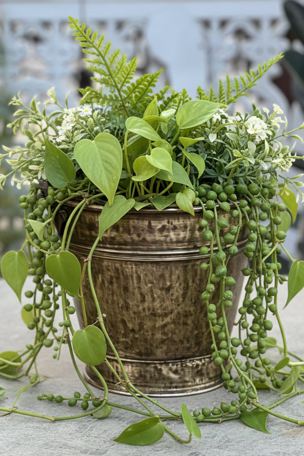 Vintage Brass Planter