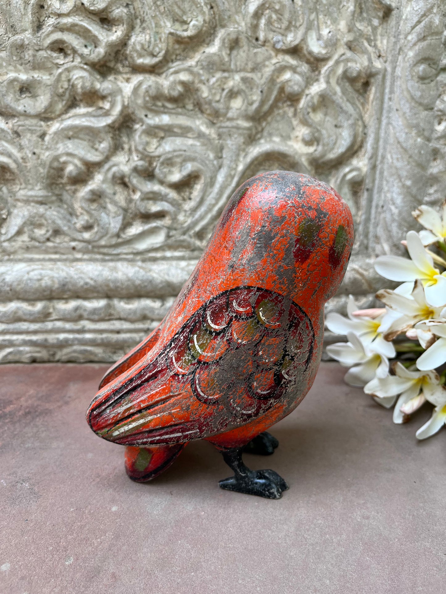 Wood Painted Owl