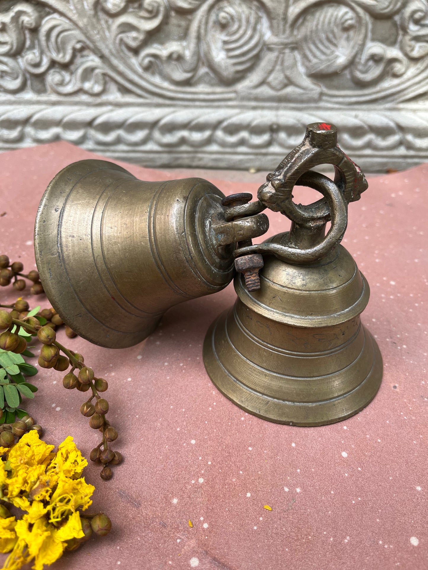 Vintage Brass Bell set of 2