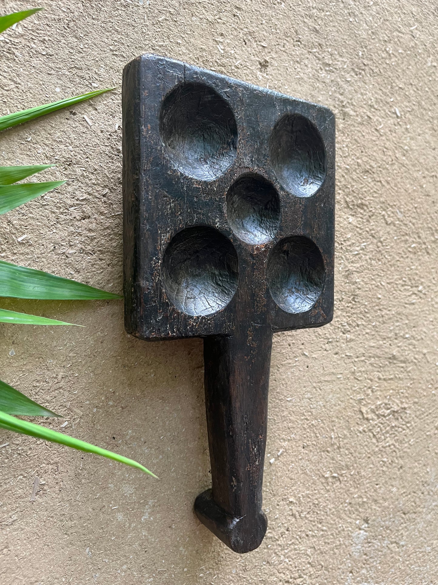 Vintage Wooden Spice Plate