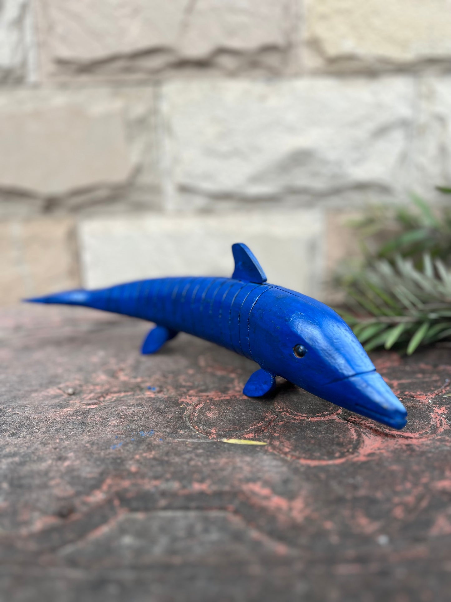 Wooden Blue Fish