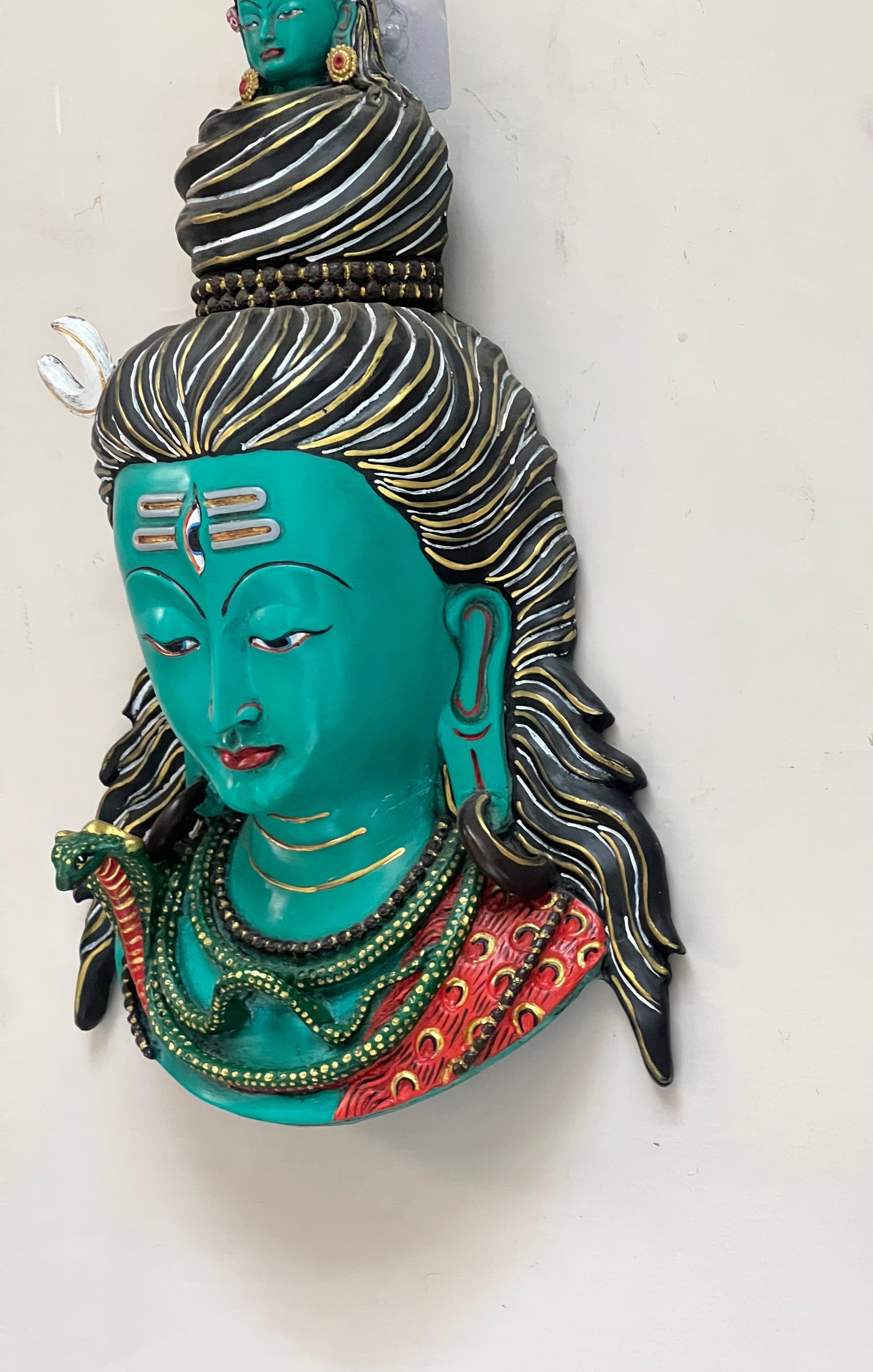 Divine Shiva Turquoise Wall Mask