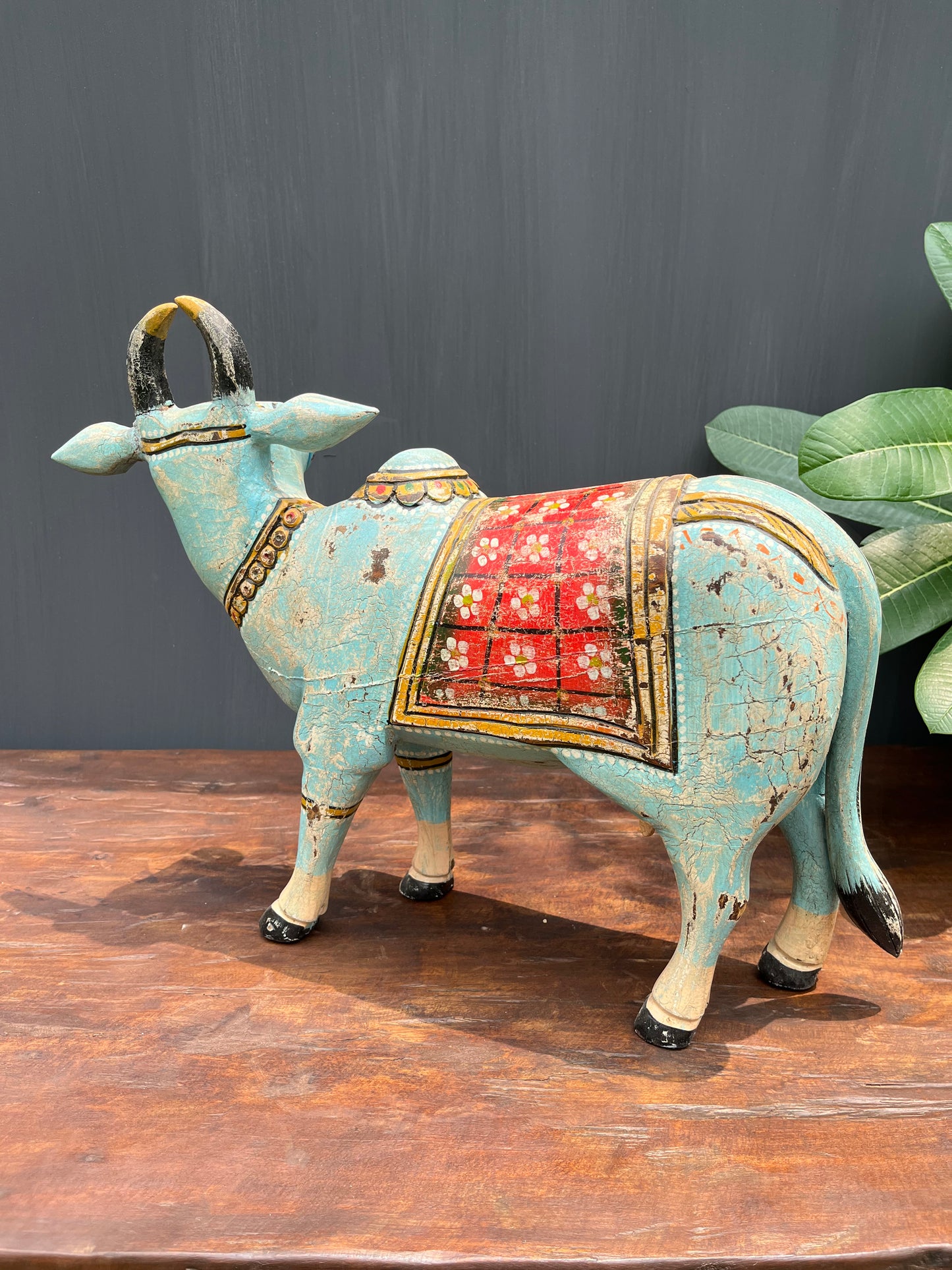 Wood Painted cow