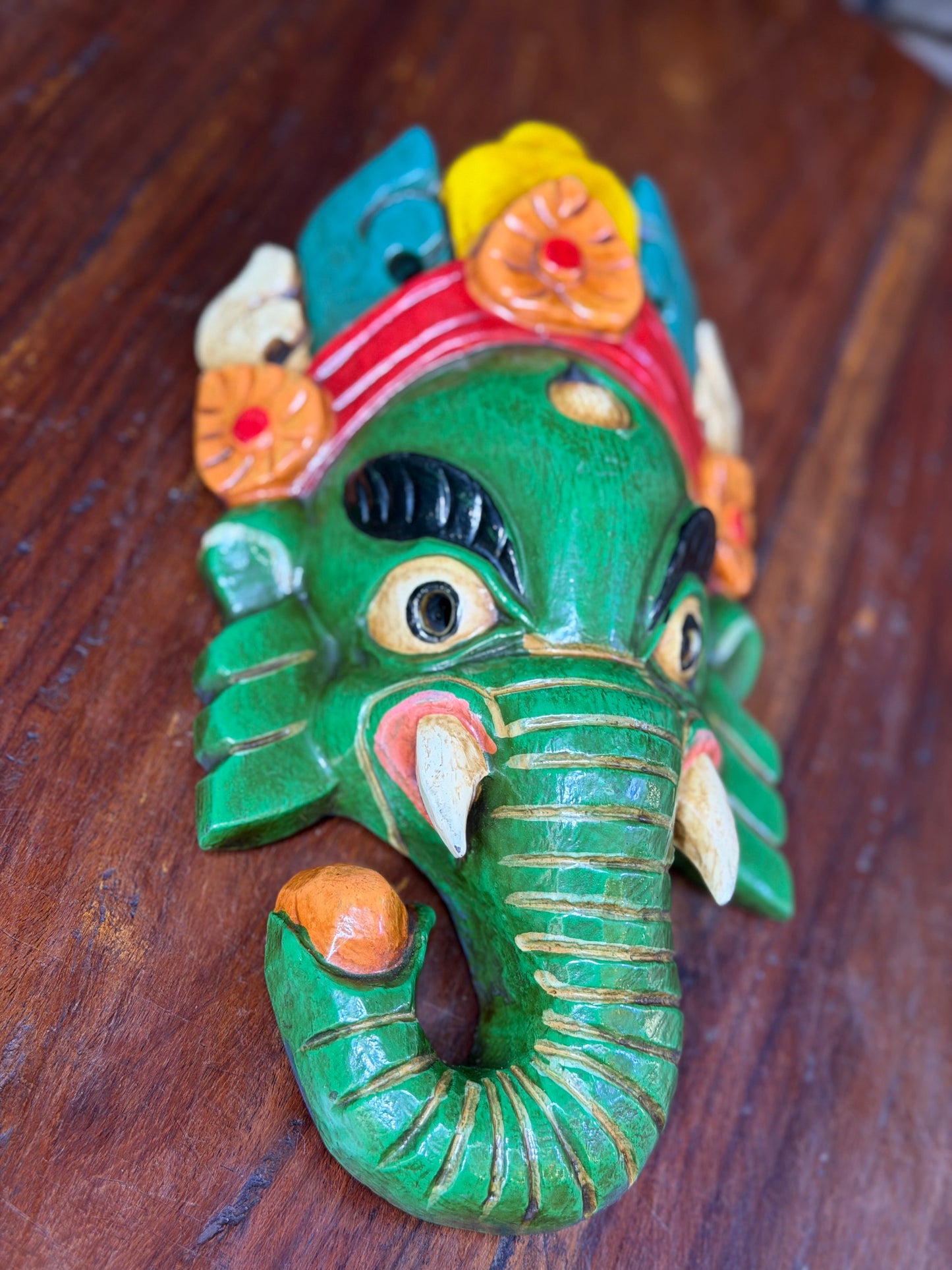 Ganesh Hand Painted Mask