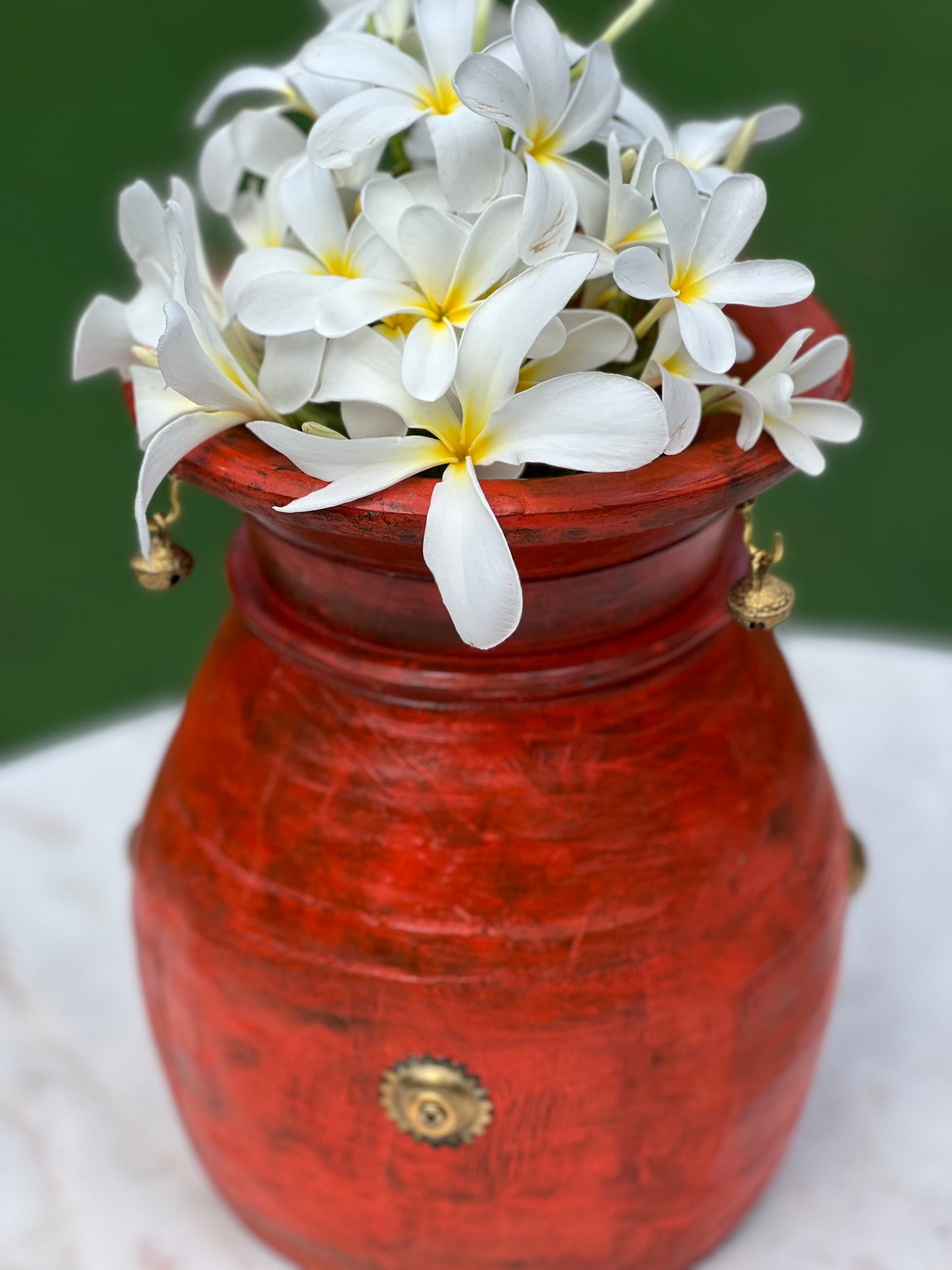 Decorative Pot With Brass Bell