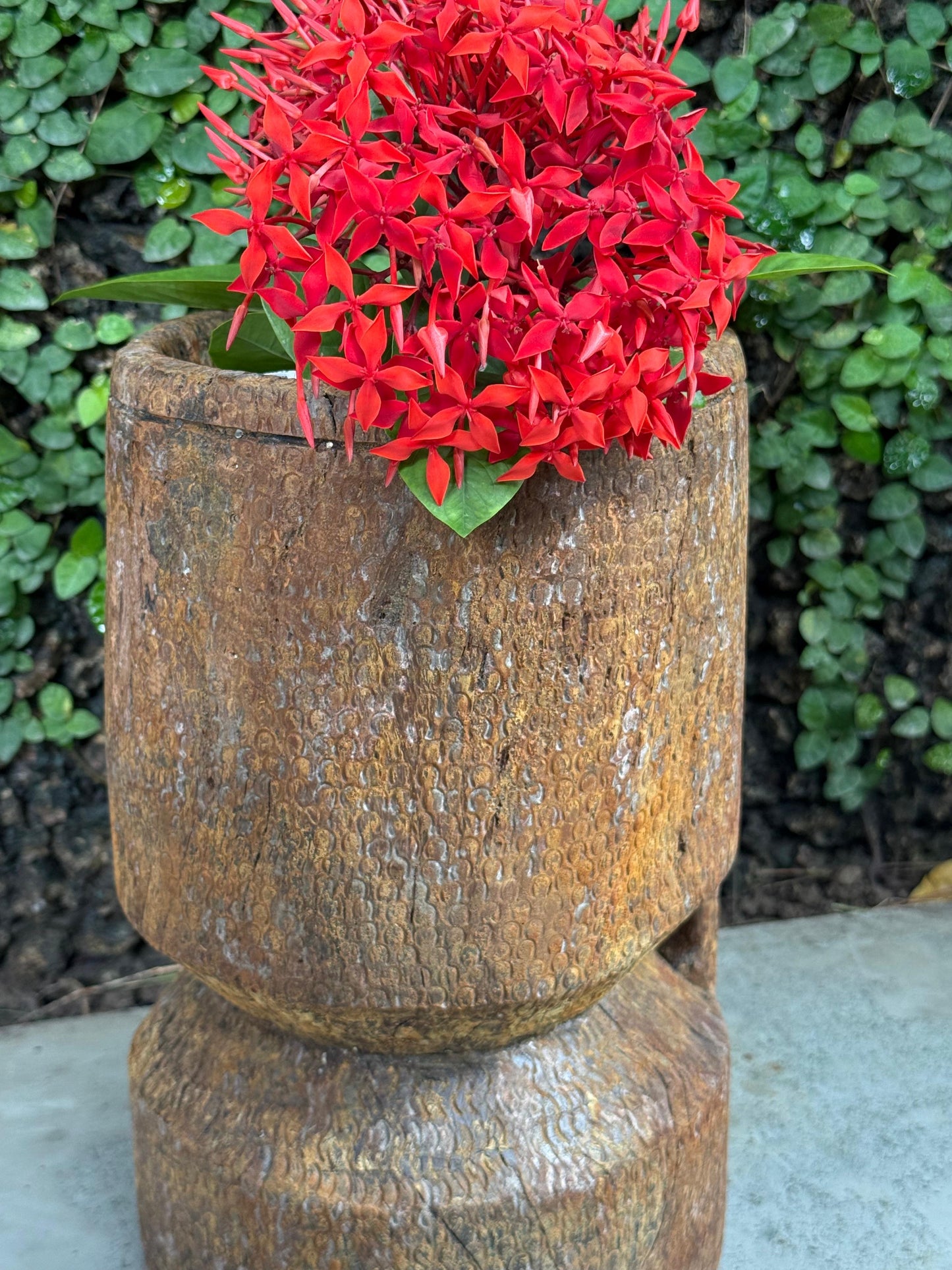 Wood Old Okhali Planter
