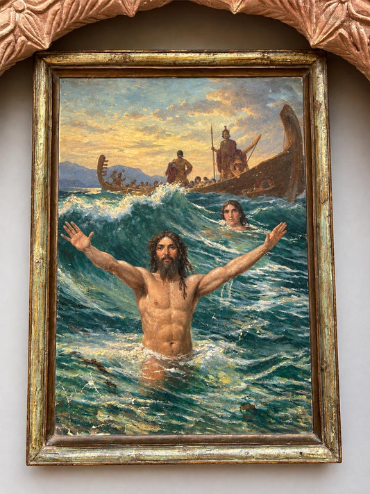 Old Jesus Painting
