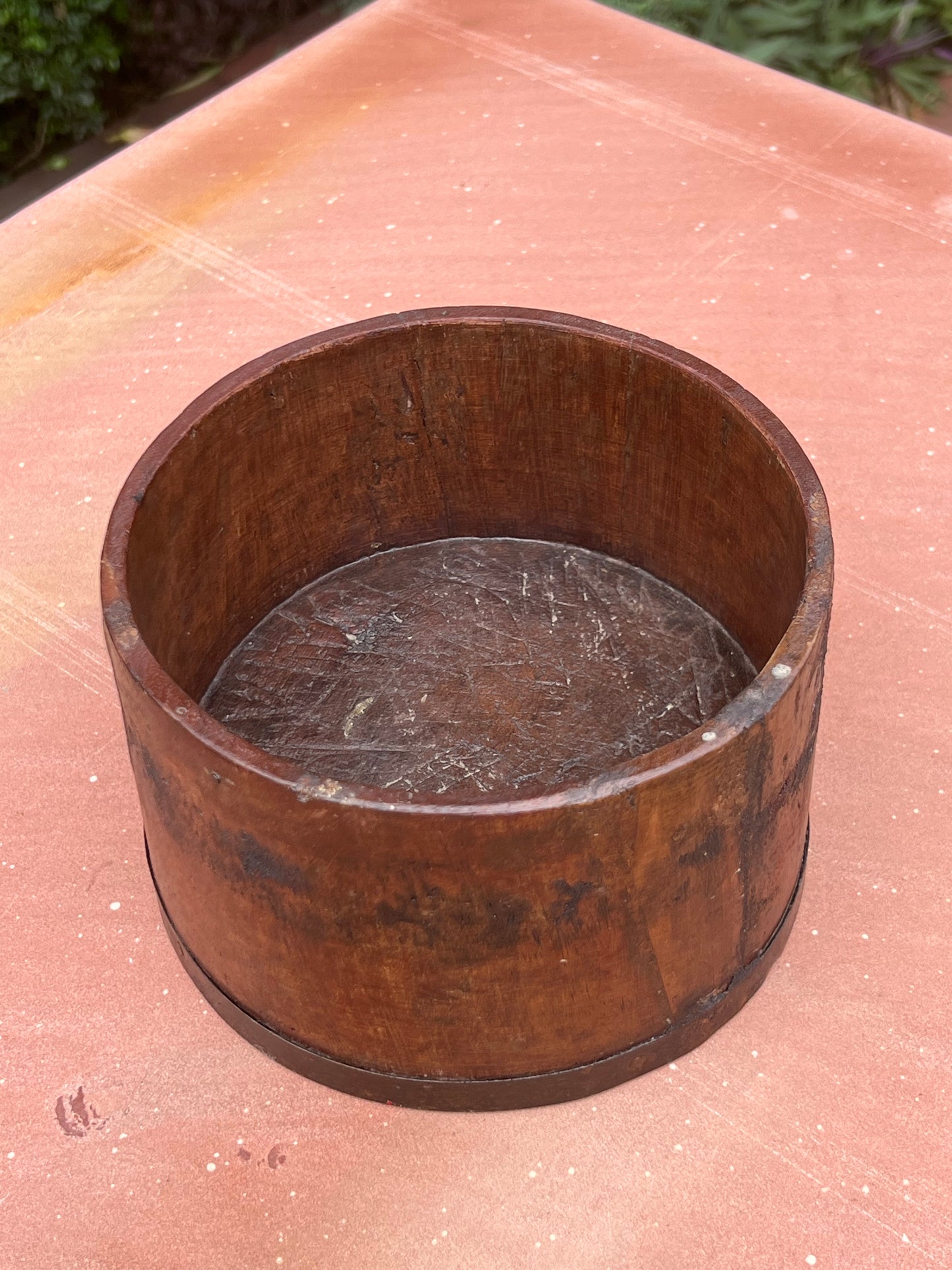 Wood Old Flower  Pot