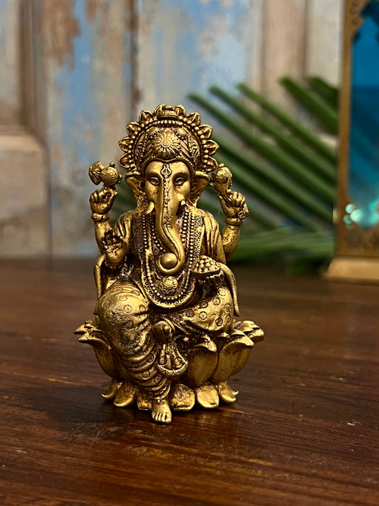 Ganesha on Lotus Flower