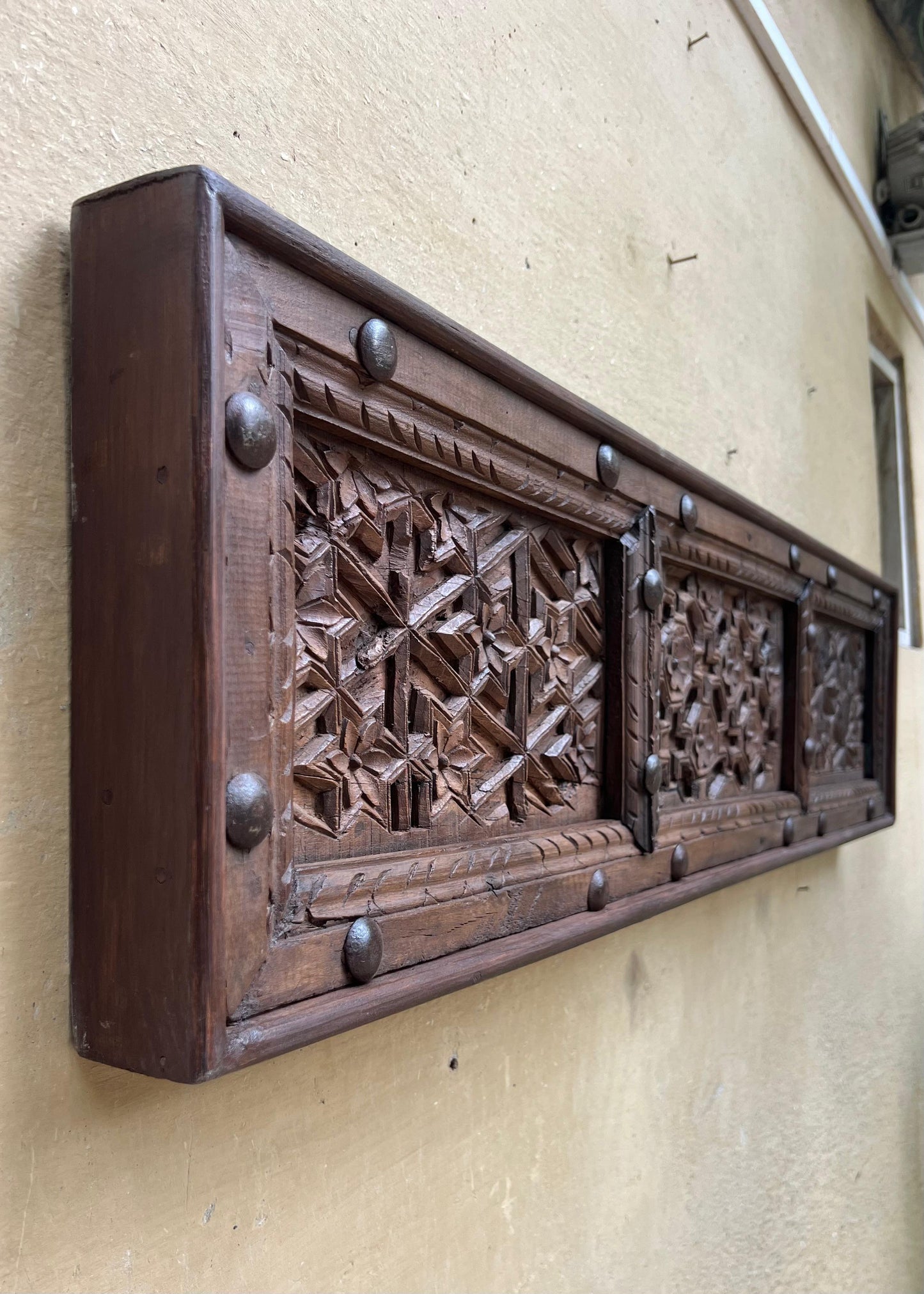 Wooden Hand Carved Panel ￼