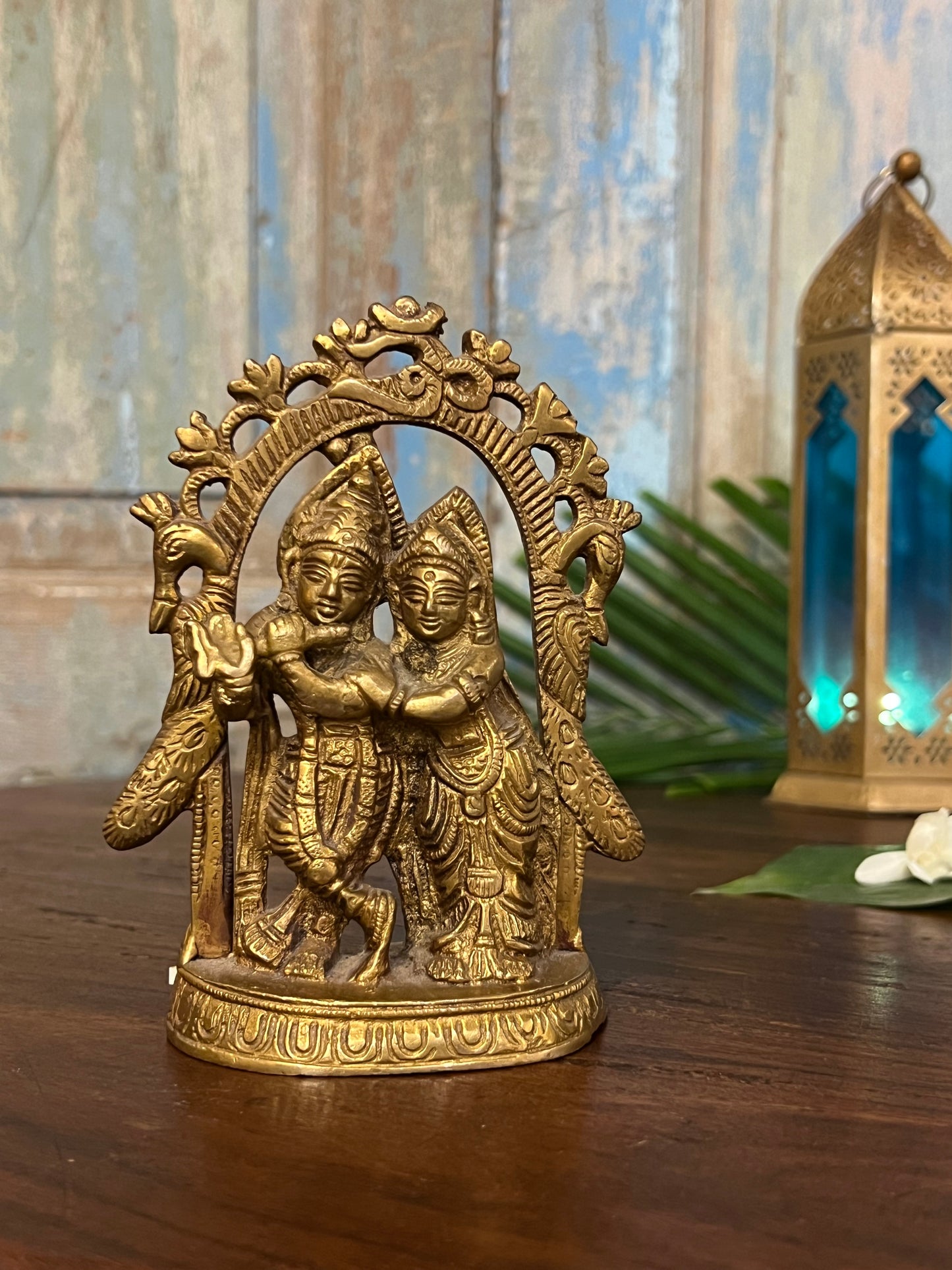 Brass Divine Radha Krishna
