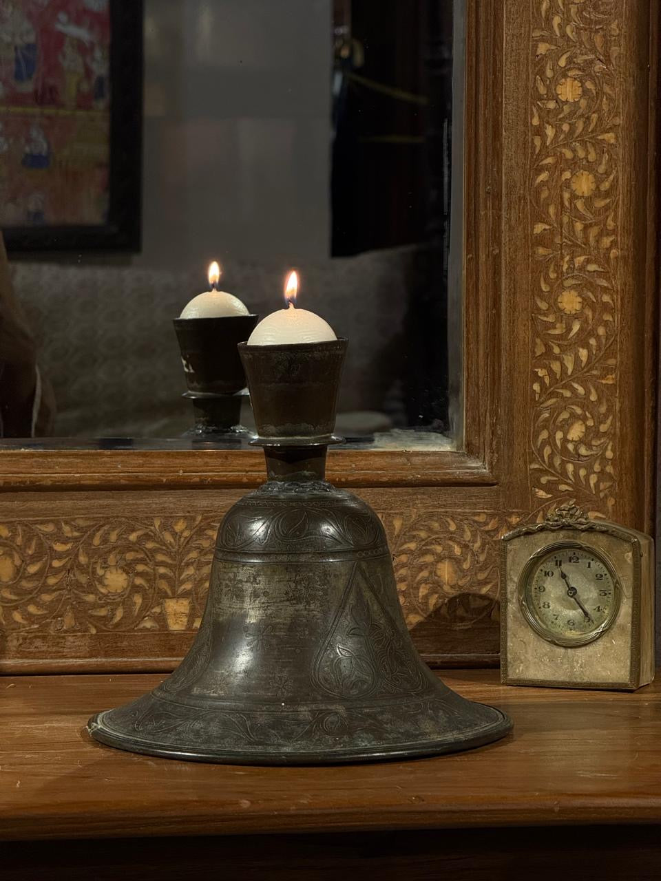 Bronze Hukka Shape Pot