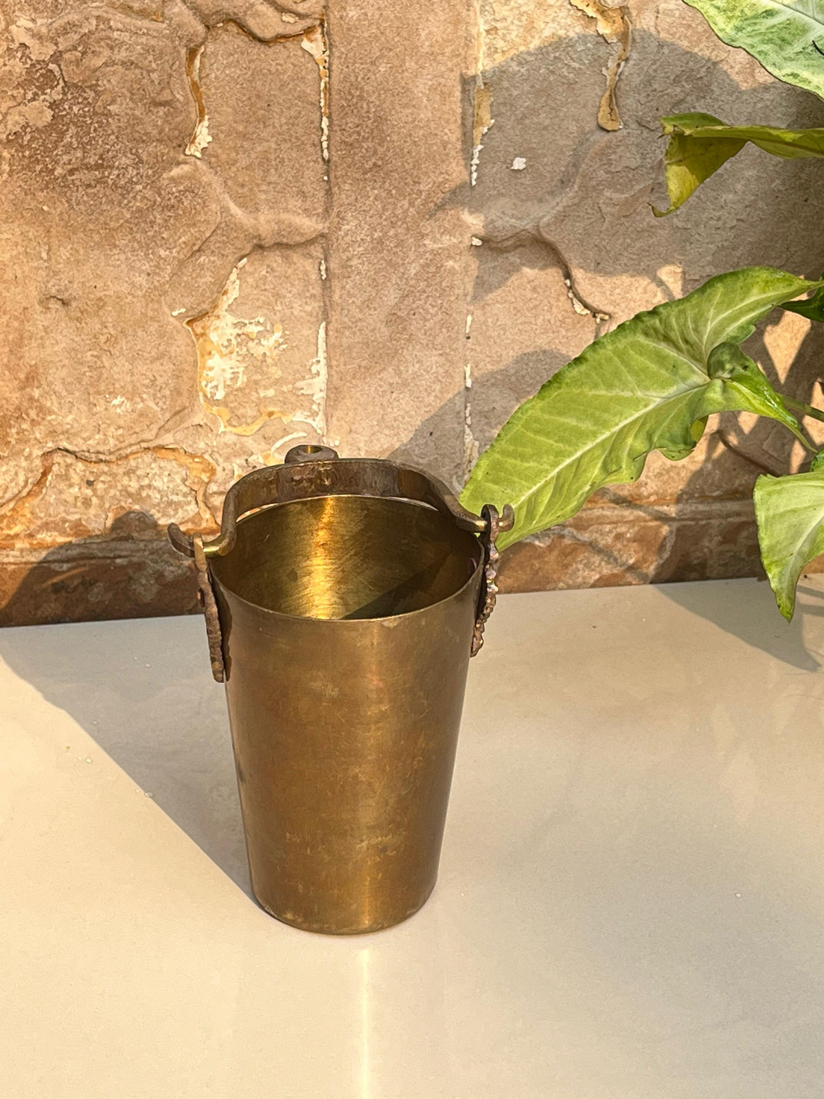 Brass Hanging Glass