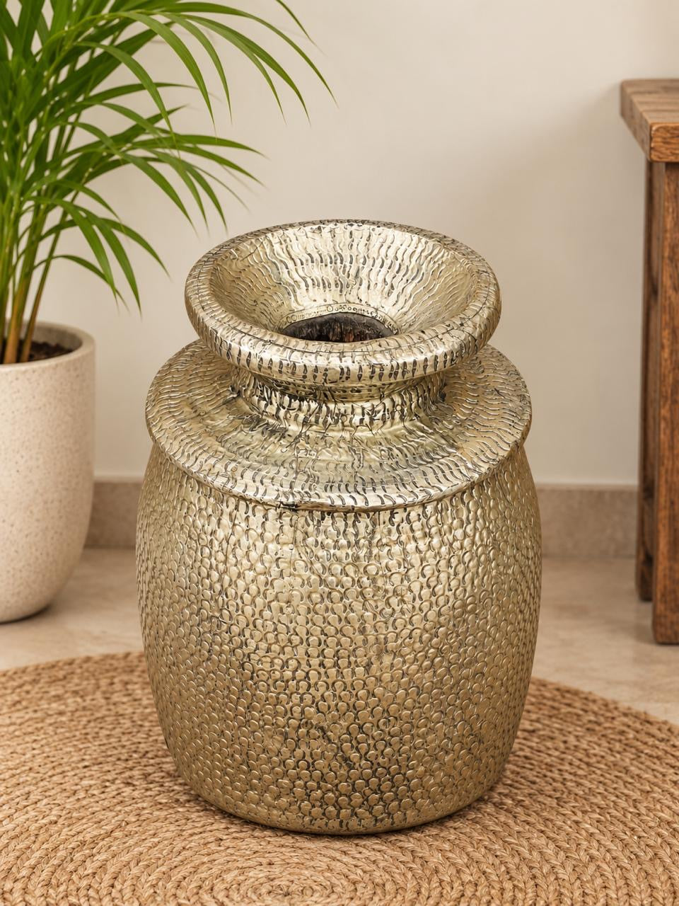 German Silver Decor Pot