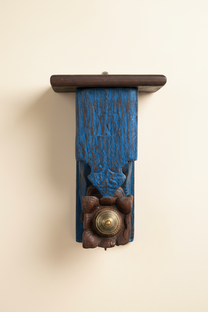 Old Blue Wall Bracket