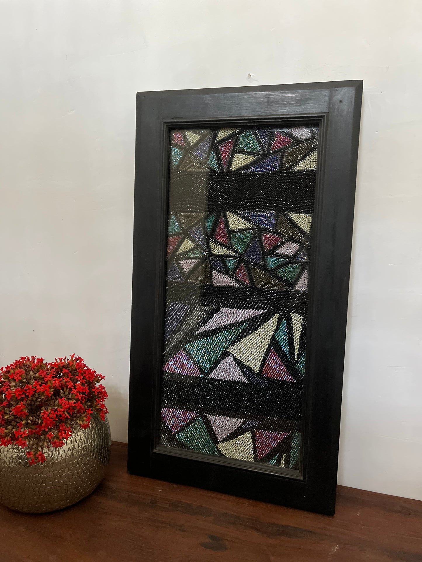 Wooden Wall Sequins Frame