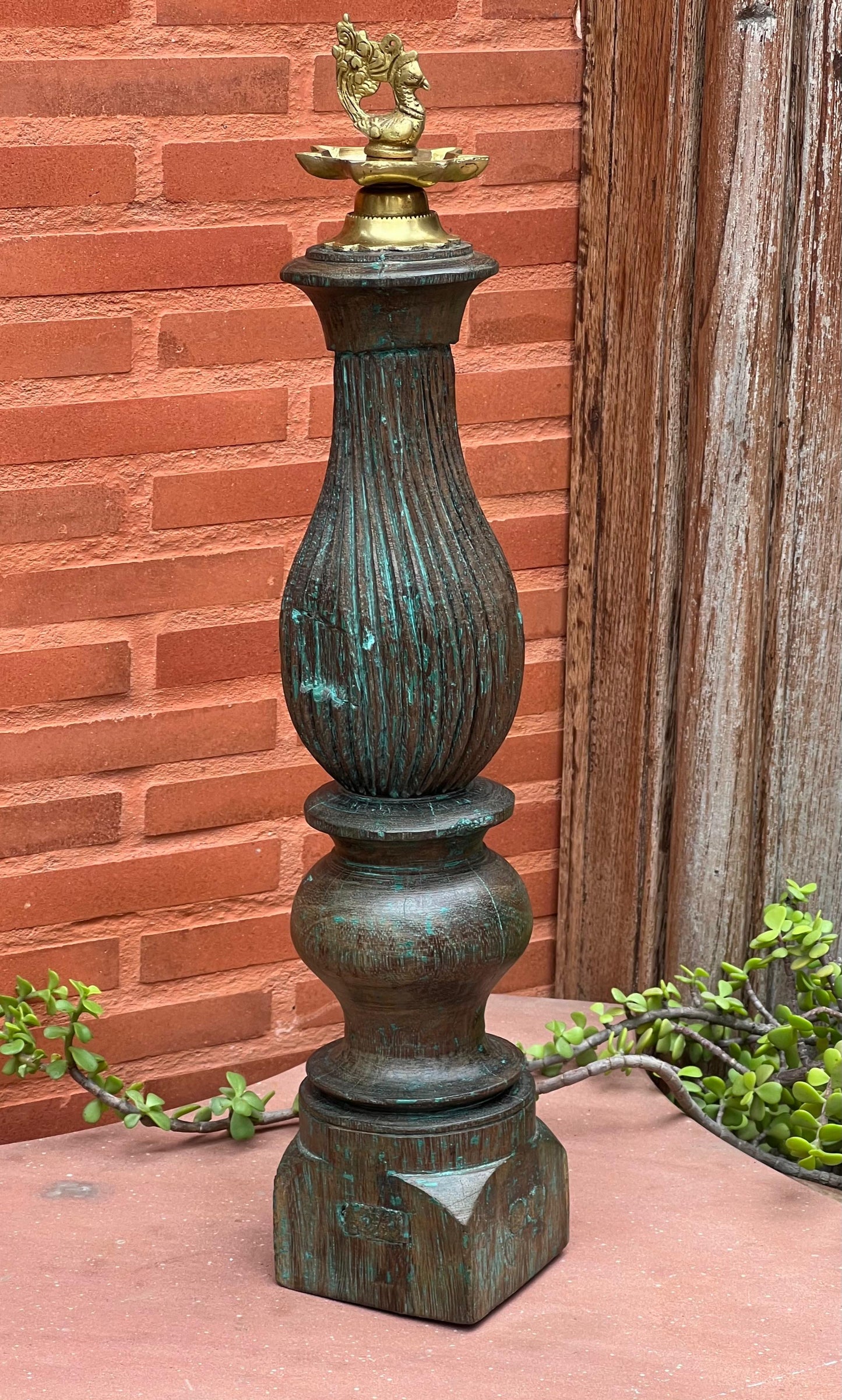 Wooden Diya Holder