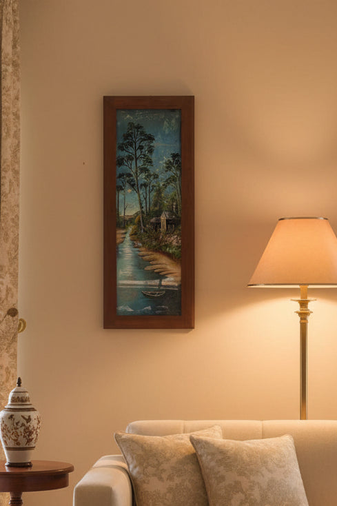Vintage Glass Painting