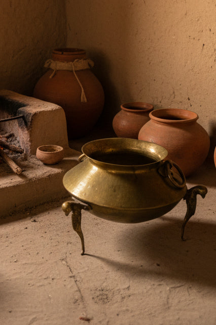 Brass Planter Pecock Stand