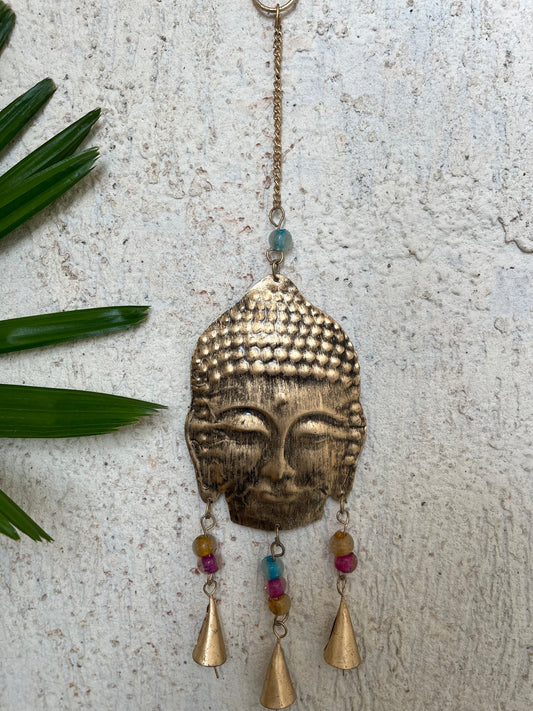 Iron Buddha Wall Wind Chimes