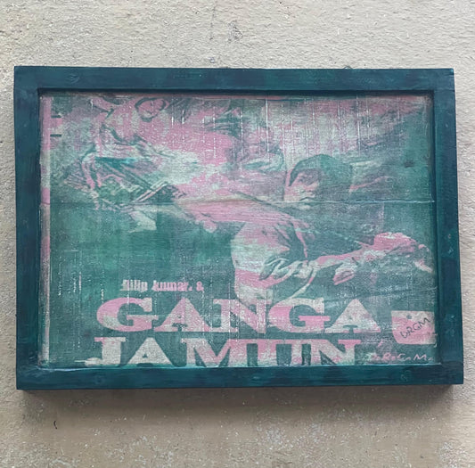 Wood Ganga Jamuna Painting