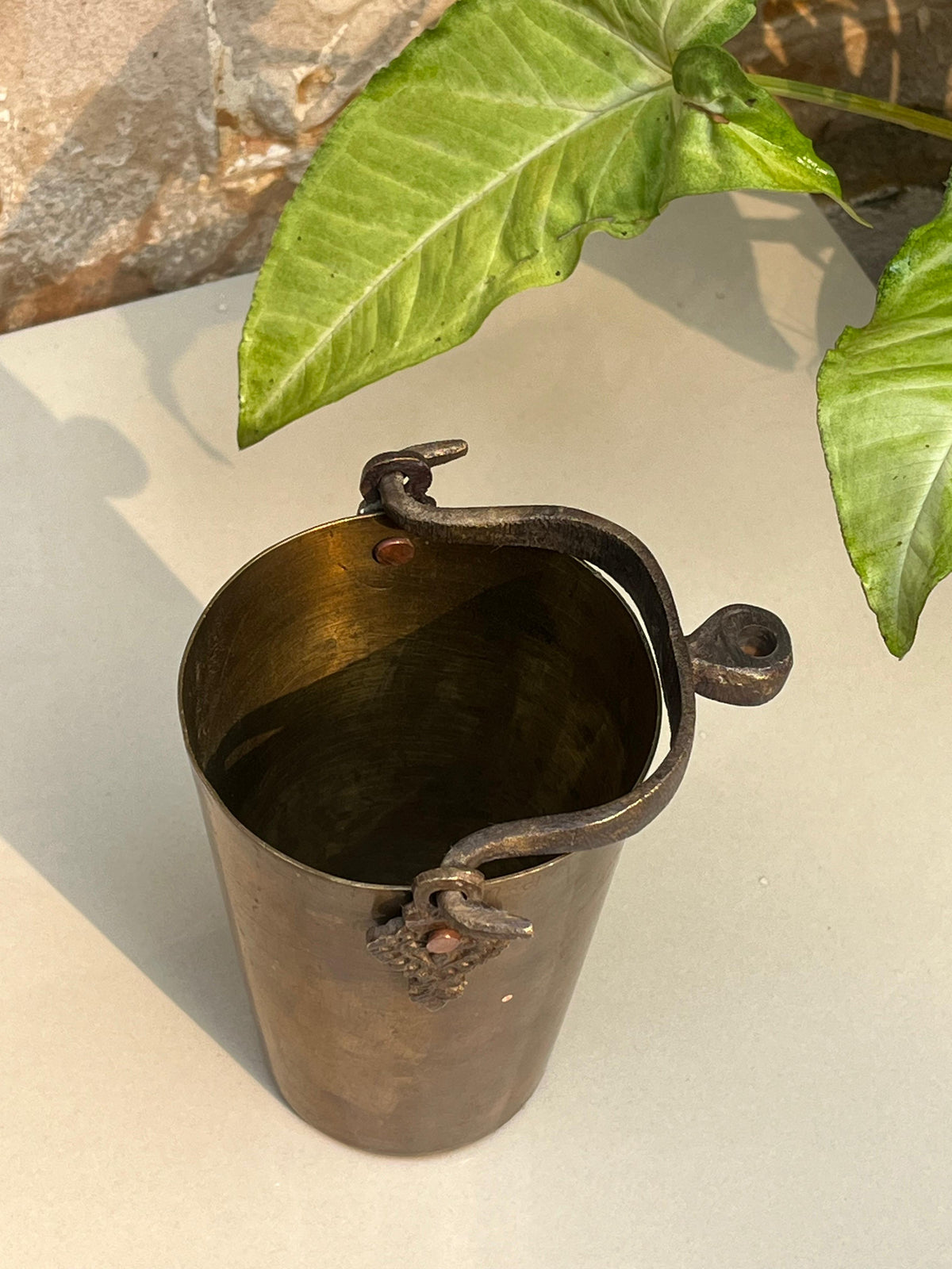 Brass Hanging Glass