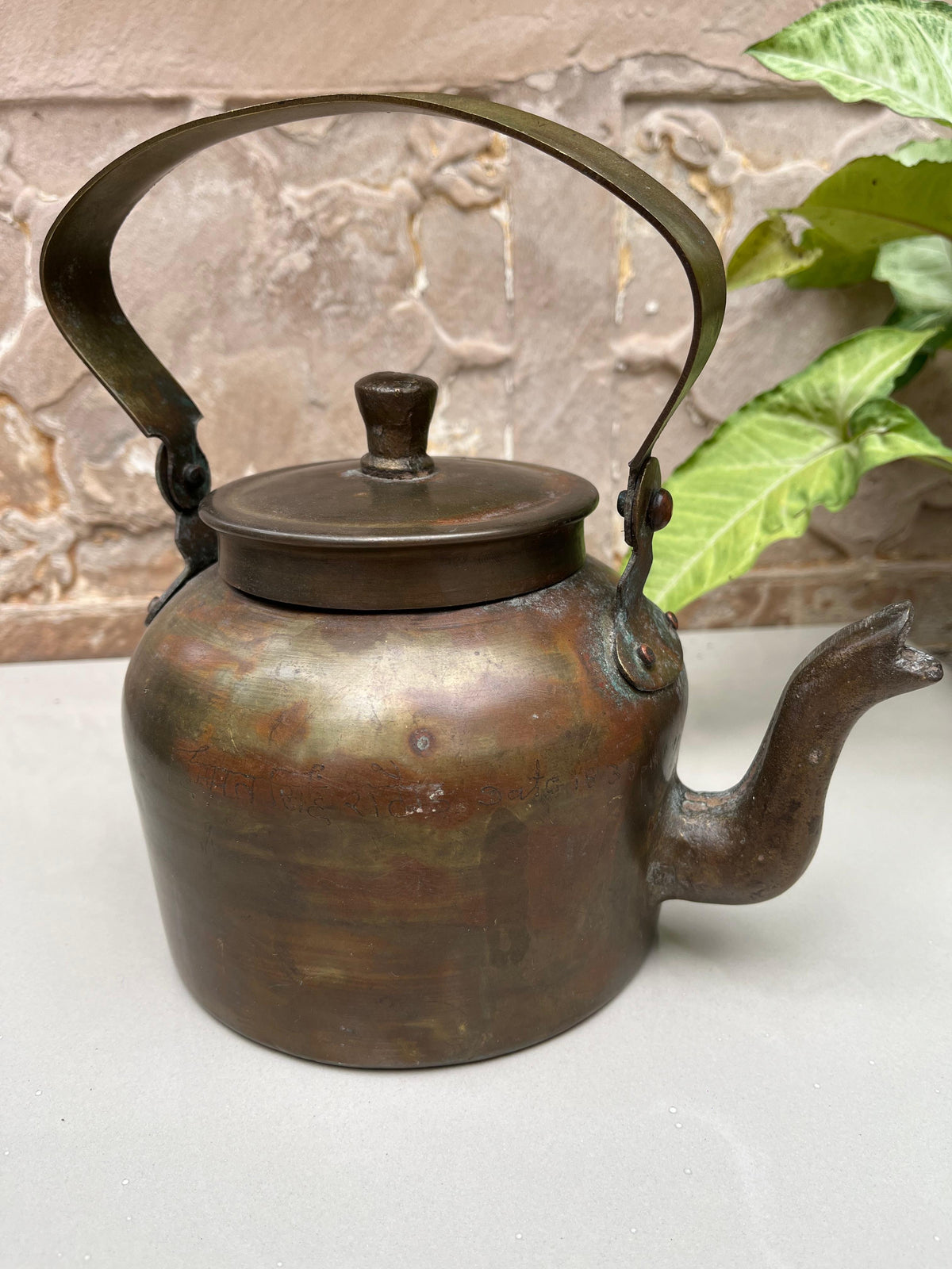 Brass Antique Tea kettle ￼￼