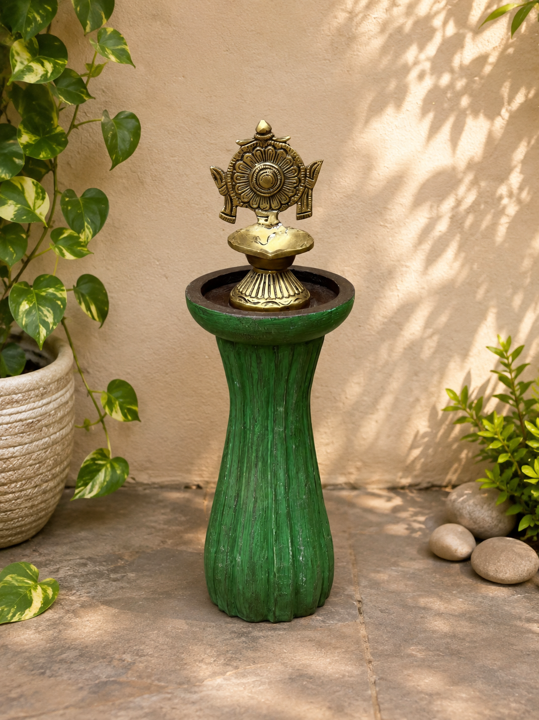 Wooden Diya Stand