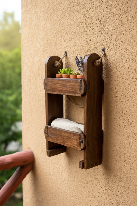 Wood Garden Plant Stand