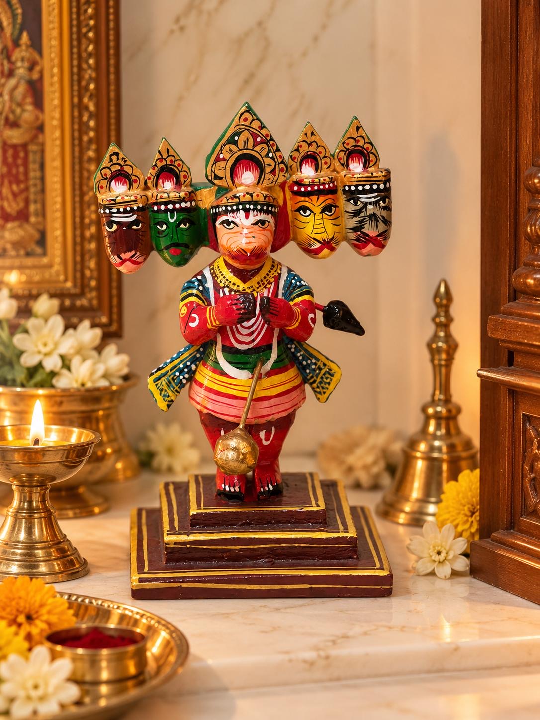 Painted Panchamukhi Hanuman ￼
